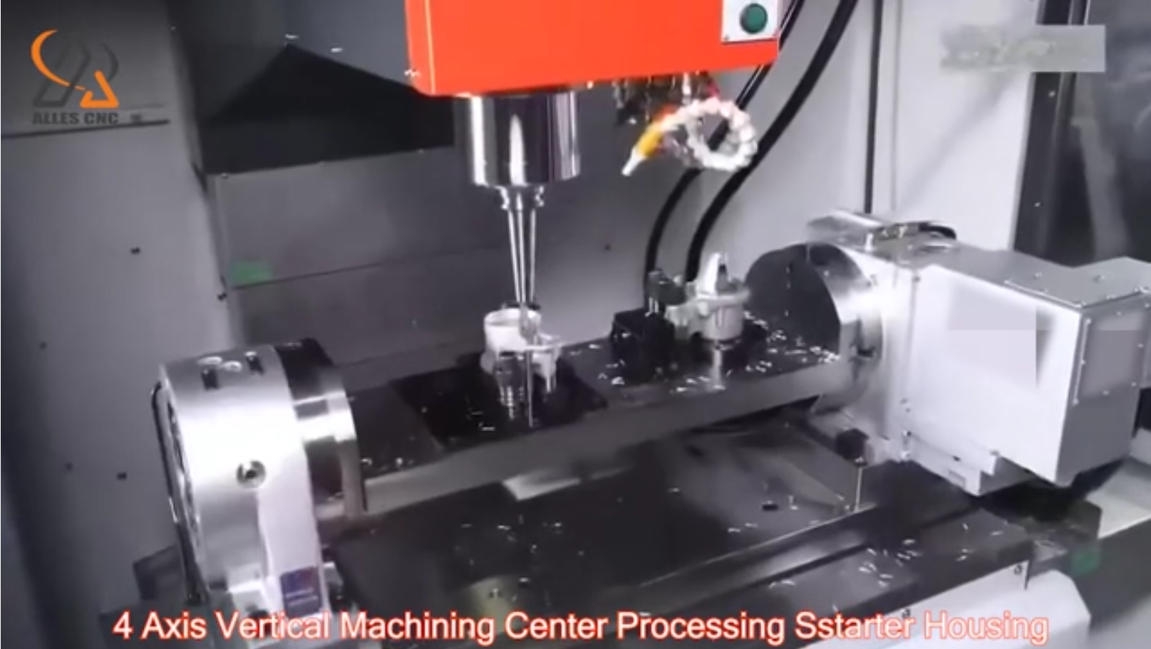 4 ось вертикальная фрезеровая машина