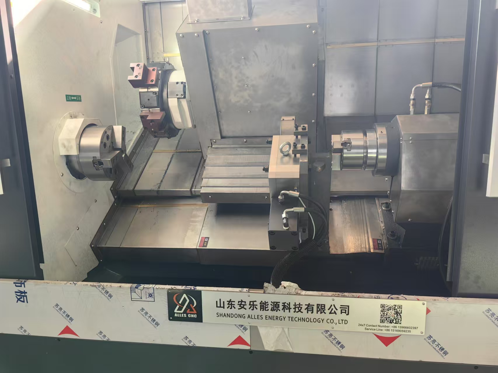 Проверка токарного станка с ЧПУ ALTCK56Y завершена и скоро будет отправлена в Россию, что придаст еще один импульс повышению эффективности производства клиентов.