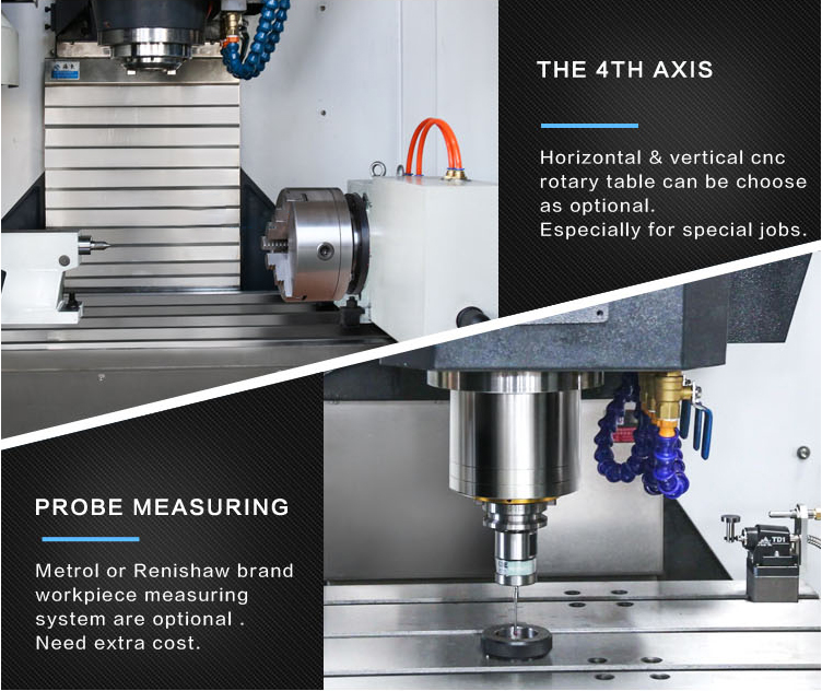 4 ось вертикальная фрезеровая машина