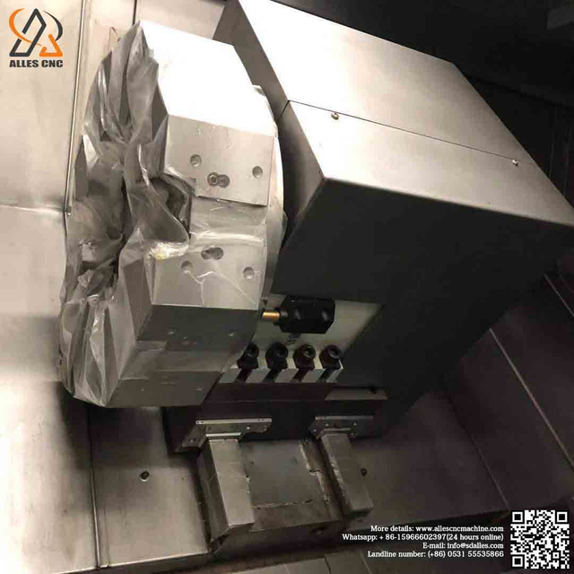 Горизонтальный токарный станок с наклонной станиной с ЧПУ для металла