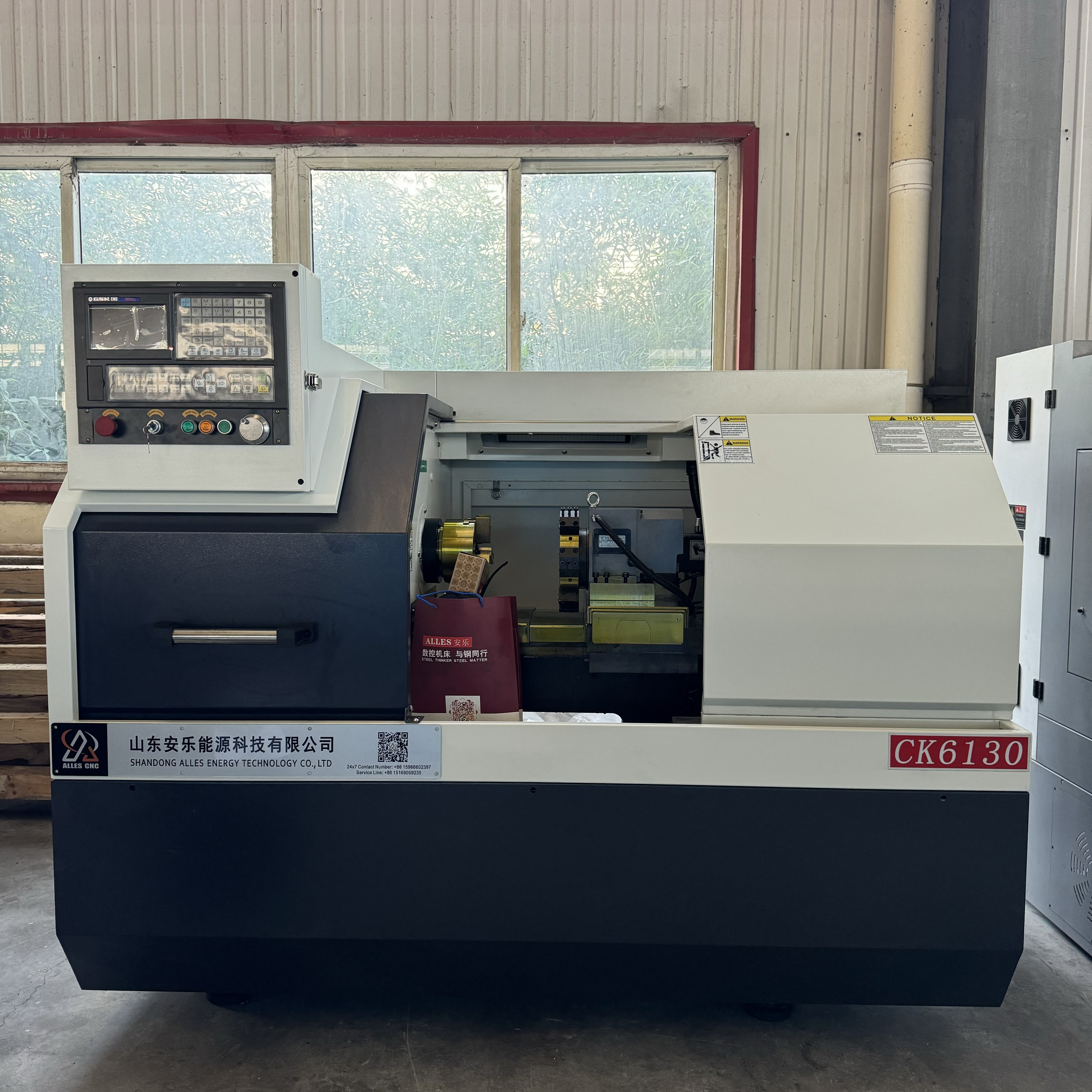 CNC Токарный станок ALCK6130 отправлен в Россию