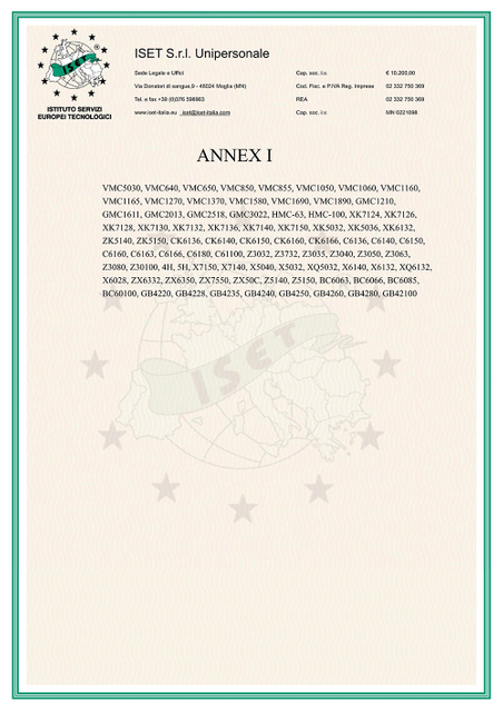 Сертификат CE.