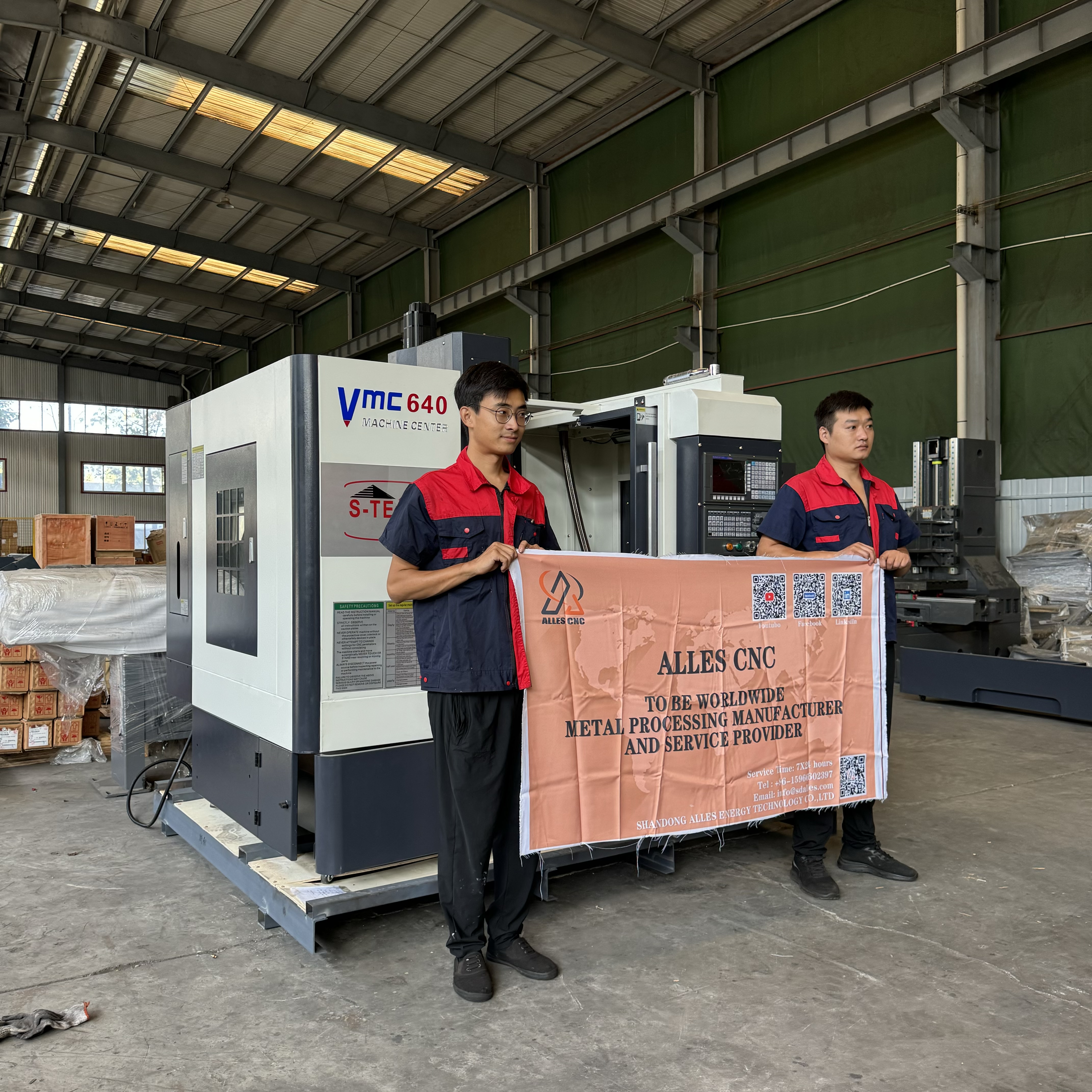 Высокоточный вертикальный обрабатывающий центр VMC640 будет отправлен в Мексику